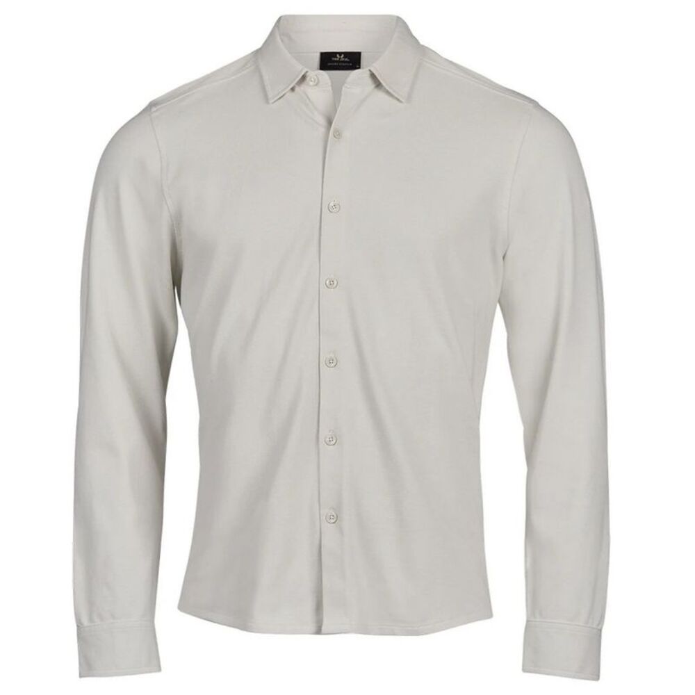 Tee Jays Mens Luxury Stretch Shirt / Cement